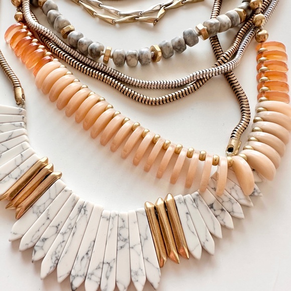 Stella & Dot Ezra Layered Statement Necklace - Picture 4 of 6